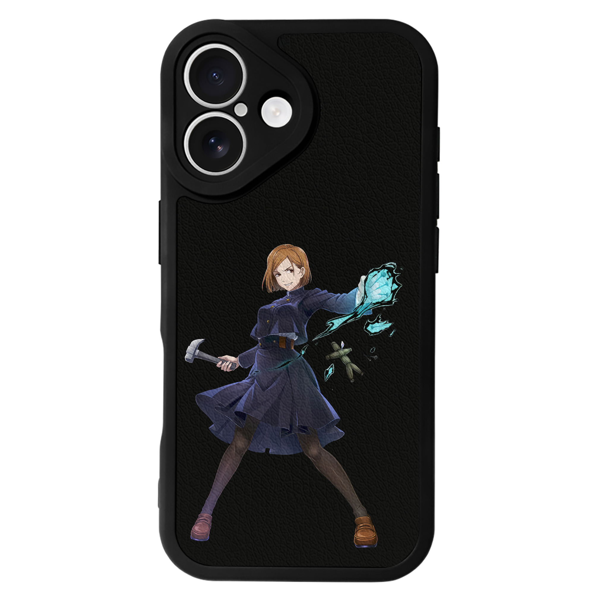 （画像用） 呪術廻戦 Jujutsu Kaisen 【iPhone 16シリーズ対応】シリコンスマホケース（レザー調） 材質：シリコン